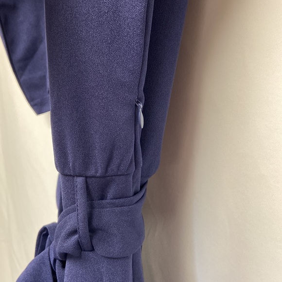 Women Casual Loose Short Sleeve Belted Wide Leg Pant Romper Jumpsuits Brand New - Picture 9 of 13